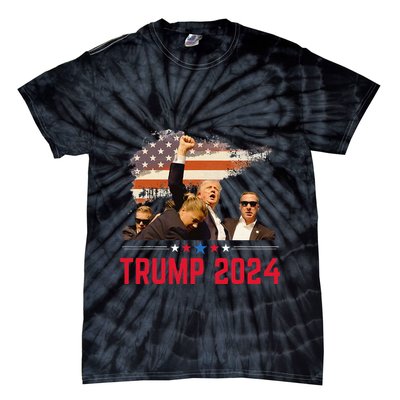 Presidential Portraits Trump More Jobs Obama No Jobs Bush Tie-Dye T-Shirt