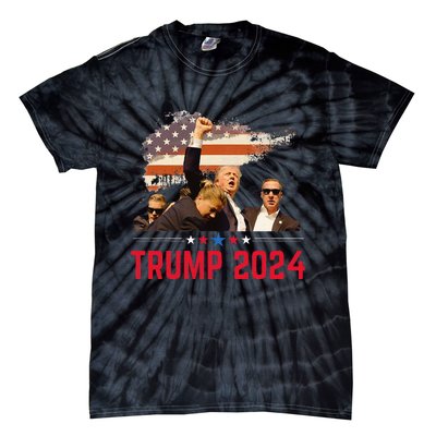 Presidential Portraits Trump More Jobs Obama No Jobs Bush Tie-Dye T-Shirt