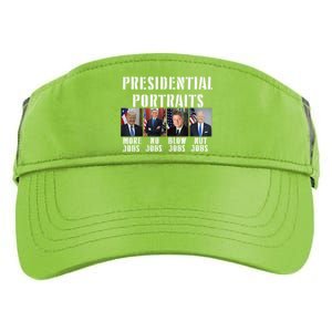 Presidential Portraits Trump More Jobs Obama No Jobs Bush Adult Drive Performance Visor