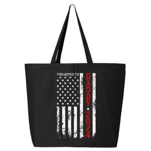 Patriotic Promoted To Daddy Est 2024 First Time Dad 25L Jumbo Tote