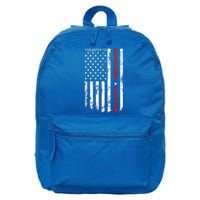 Patriotic Promoted To Daddy Est 2024 First Time Dad 16 in Basic Backpack