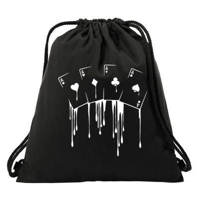 Poker Player Texas HoldEm Night Tournament Poker Drawstring Bag