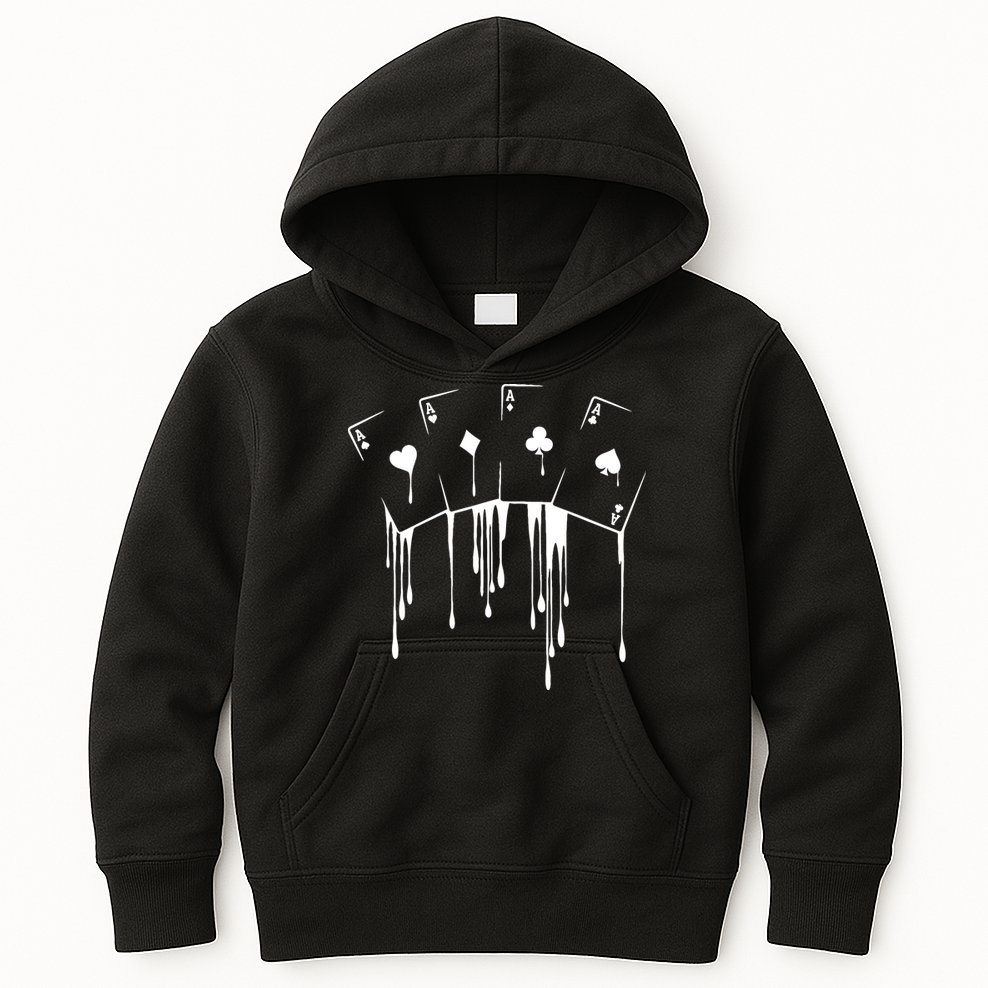 Poker Player Texas HoldEm Night Tournament Poker Kids Hoodie