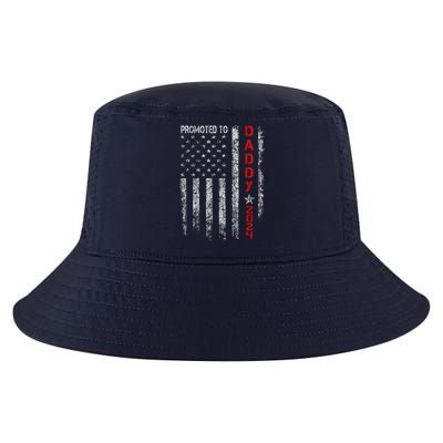 Patriotics Promoted To Daddy Est 2024 First Time Dad Cool Comfort Performance Bucket Hat