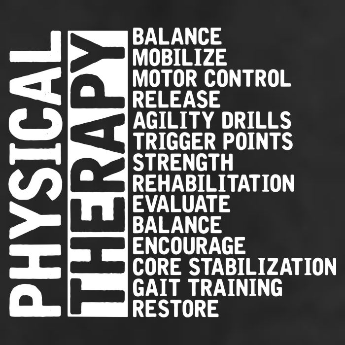 PT Physical Therapist Exercise Physical Therapy 7 Panel Mesh Trucker Snapback Hat