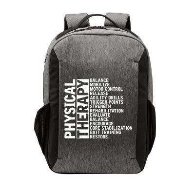 PT Physical Therapist Exercise Physical Therapy Vector Backpack