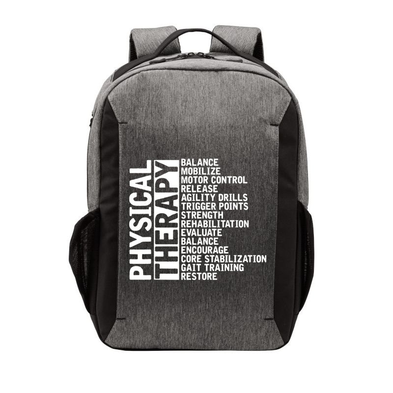 PT Physical Therapist Exercise Physical Therapy Vector Backpack