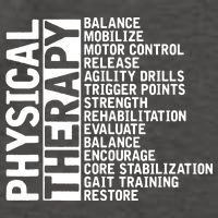 PT Physical Therapist Exercise Physical Therapy Vector Backpack
