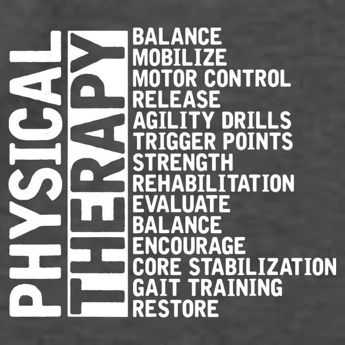 PT Physical Therapist Exercise Physical Therapy Vector Backpack