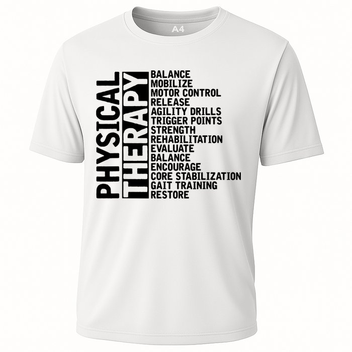 PT Physical Therapist Exercise Physical Therapy Cooling Performance Crew T-Shirt