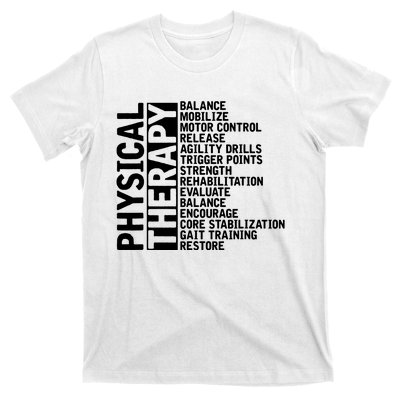 PT Physical Therapist Exercise Physical Therapy T-Shirt