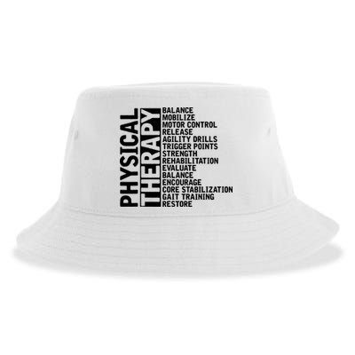 PT Physical Therapist Exercise Physical Therapy Sustainable Bucket Hat