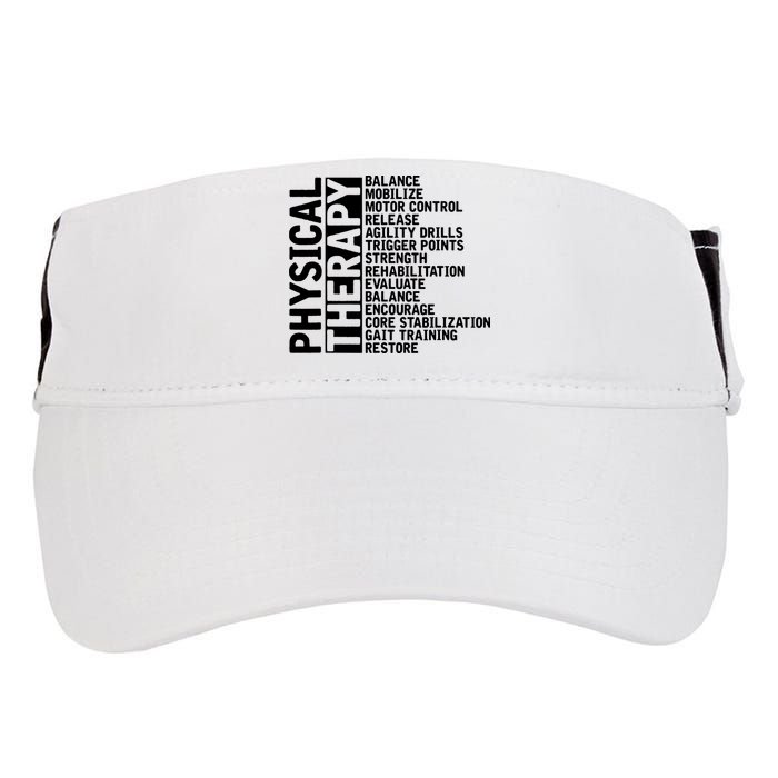 PT Physical Therapist Exercise Physical Therapy Adult Drive Performance Visor