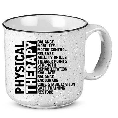 PT Physical Therapist Exercise Physical Therapy 15oz Campfire Ceramic Mug