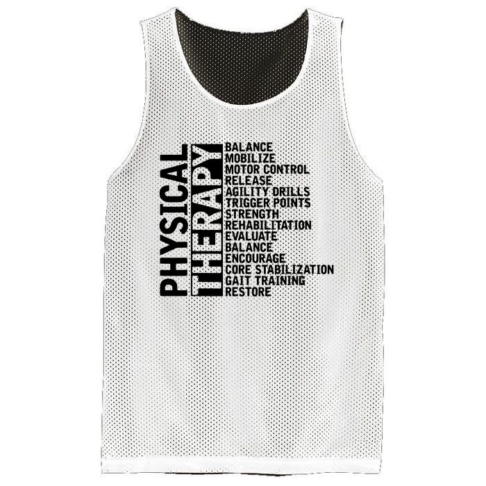 PT Physical Therapist Exercise Physical Therapy Mesh Reversible Basketball Jersey Tank