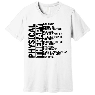 PT Physical Therapist Exercise Physical Therapy Premium T-Shirt