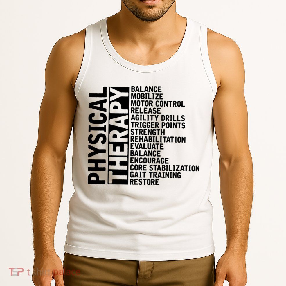 PT Physical Therapist Exercise Physical Therapy Tank Top