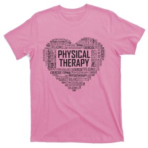 PT Physical Therapy Gift Heart Therapist Month T-Shirt