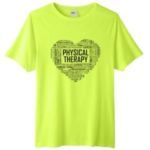 PT Physical Therapy Gift Heart Therapist Month Tall Fusion ChromaSoft Performance T-Shirt