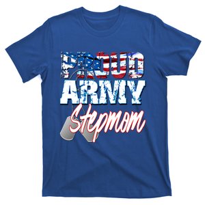 Proud Patriotic Usa Army Stepmom Usa Flag Mothers Day Gift T-Shirt