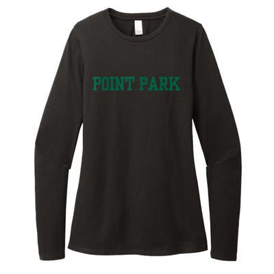 Point Park University Womens CVC Long Sleeve Shirt