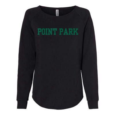 Point Park University Womens California Wash Sweatshirt