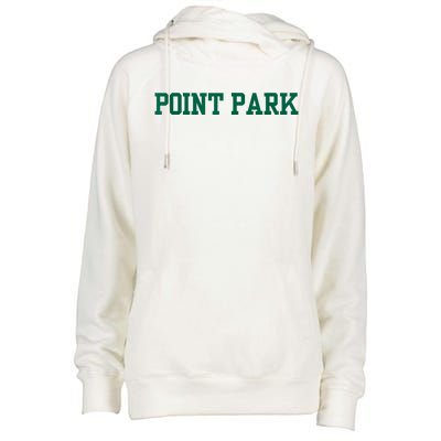 Point Park University Womens Funnel Neck Pullover Hood