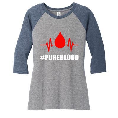 #Pureblood Women's Tri-Blend 3/4-Sleeve Raglan Shirt