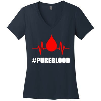 #Pureblood Women's V-Neck T-Shirt