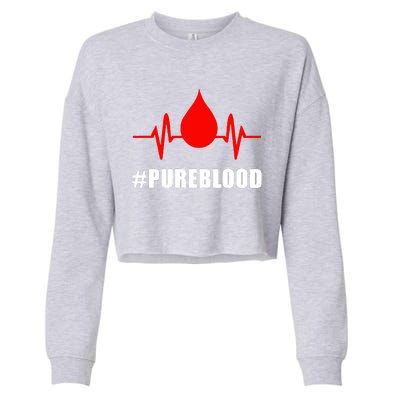 #Pureblood Cropped Pullover Crew