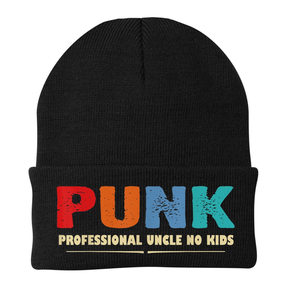 PUNK Professional Uncle No Kid Funny Uncle Beanie