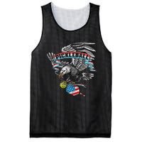 Pickleball Player Usa American Flag Eagle Vintage Graphic Mesh Reversible Basketball Jersey Tank