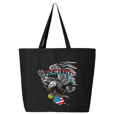Pickleball Player Usa American Flag Eagle Vintage Graphic 25L Jumbo Tote