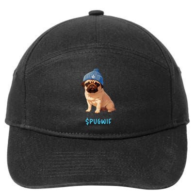 Pugwif 7-Panel Snapback Hat