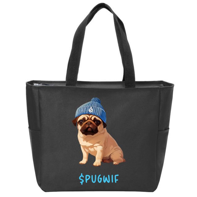 Pugwif Zip Tote Bag