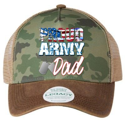 Proud Patriotic Usa Army Dad Usa Flag Military Fathers Day Cute Gift Legacy Tie Dye Trucker Hat