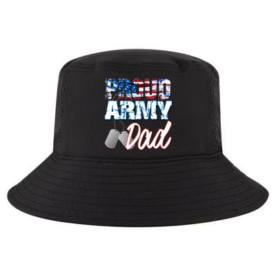 Proud Patriotic Usa Army Dad Usa Flag Military Fathers Day Cute Gift Cool Comfort Performance Bucket Hat