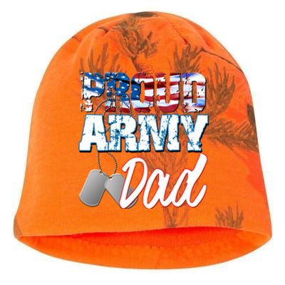 Proud Patriotic Usa Army Dad Usa Flag Military Fathers Day Cute Gift Kati - Camo Knit Beanie