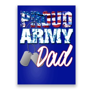 Proud Patriotic Usa Army Dad Usa Flag Military Fathers Day Cute Gift Poster