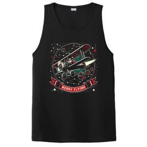 Plane Pilot Ugly Christmas Airplane Operator Aviator Gift PosiCharge Competitor Tank