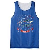 Plane Pilot Ugly Christmas Airplane Operator Aviator Gift Mesh Reversible Basketball Jersey Tank