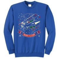 Plane Pilot Ugly Christmas Airplane Operator Aviator Gift Tall Sweatshirt