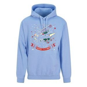 Plane Pilot Ugly Christmas Airplane Operator Aviator Gift Unisex Surf Hoodie