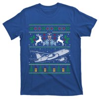 Plane Pilot Ugly Christmas Airplane Operator Aviator Gift T-Shirt