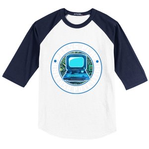 Press Play Unleash Potential Quote Computer Gaming Lovers Cool Gift Baseball Sleeve Shirt