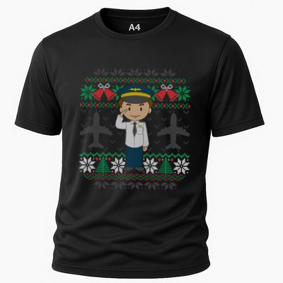 Plane Pilot Ugly Christmas Sweater Airplane Operator Aviator Gift Performance Shirt