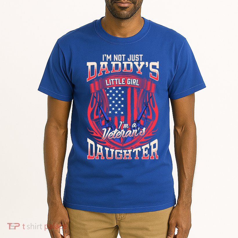 (Printed ) Proud Us Military Veterans Daughter Quote Gift Tall T-Shirt