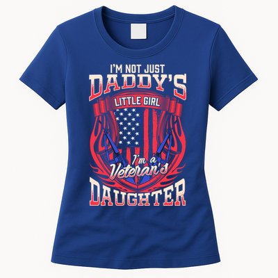 (Printed ) Proud Us Military Veterans Daughter Quote Gift Womens T-Shirt