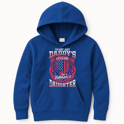 (Printed ) Proud Us Military Veterans Daughter Quote Gift Kids Hoodie