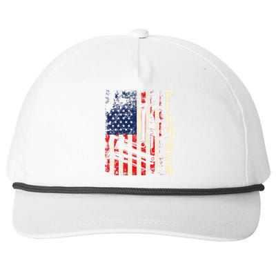 Patriotic Plumber US Flag Plumbing Handyman Pipe Fitter Snapback Five-Panel Rope Hat